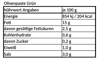 Grüne Bio-Olivenpaste – Eine würzige Delikatesse für Genießer
